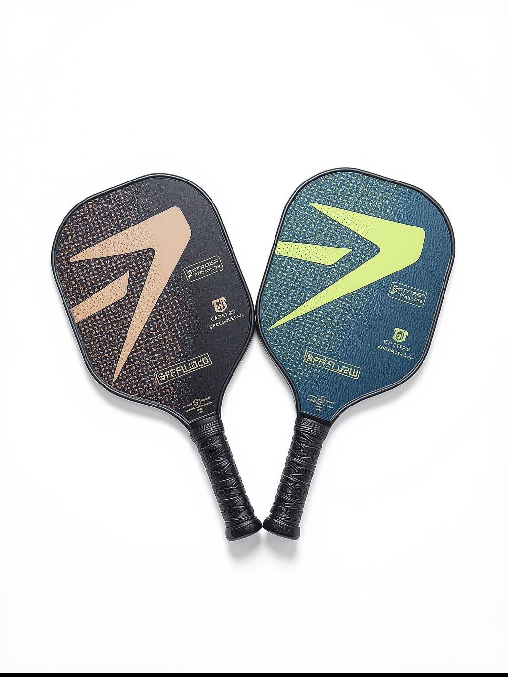 hình ảnh những chiếc paddle chuyên dụng cho Pickleball. trên nền trắng